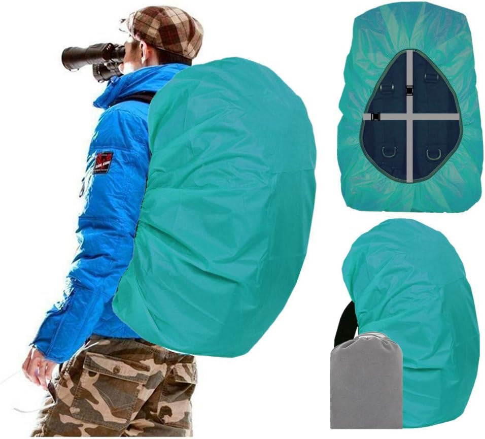 Waterproof Backpack Rain Cover – 12000mm Ultra-Waterproof Backpack Cover with Reflective Strip, Anti-Slip Buckle Strap & Heavy-Duty Multi-Layer Protection for Hiking, Camping, Travel & Outdoor Adventures
