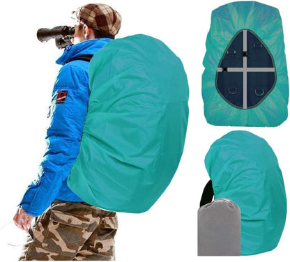 Waterproof Backpack Rain Cover – 12000mm Ultra-Waterproof Backpack Cover with Reflective Strip, Anti-Slip Buckle Strap & Heavy-Duty Multi-Layer Protection for Hiking, Camping, Travel & Outdoor Adventures