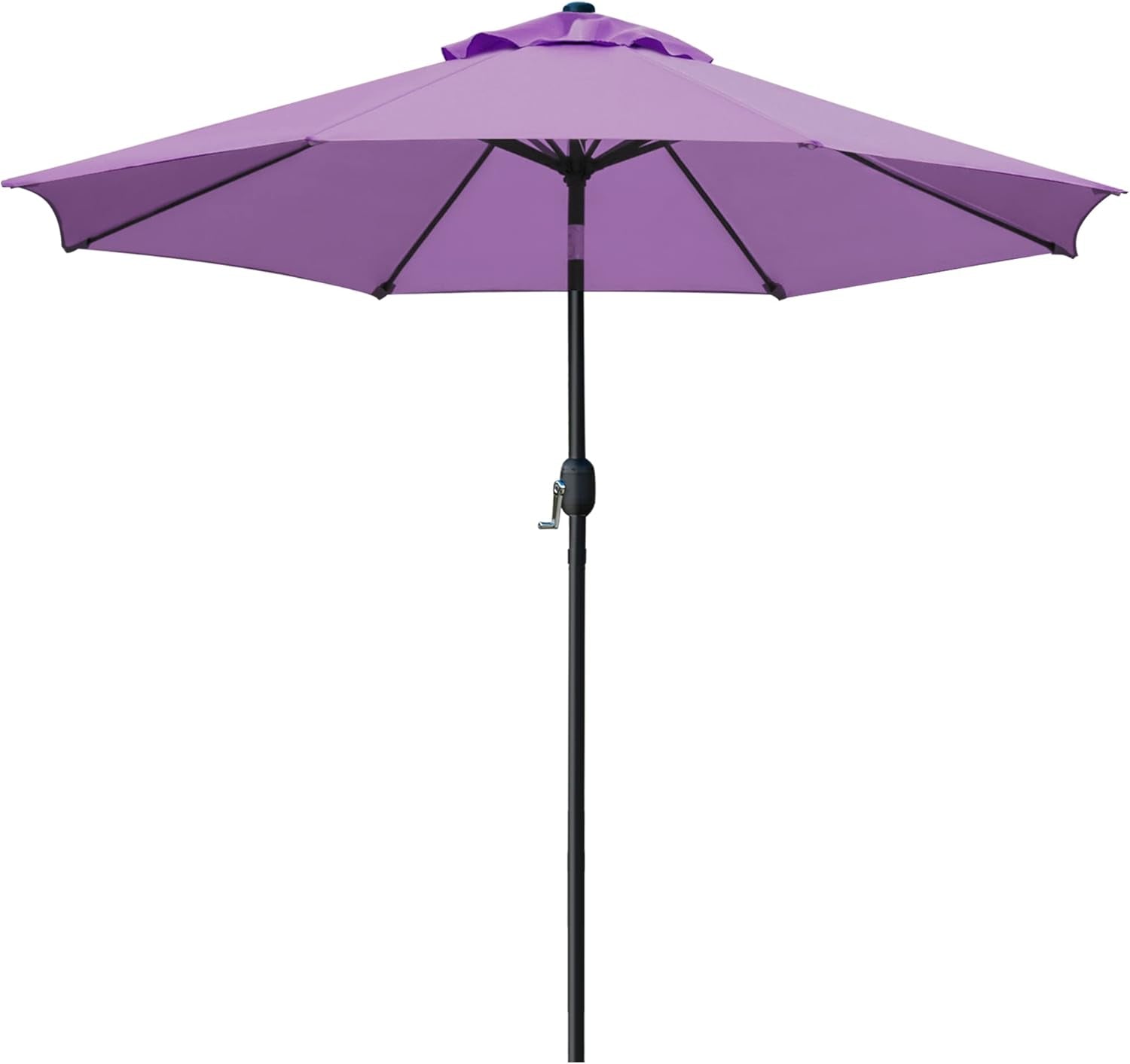 9FT Outdoor Patio Umbrella with 8 Durable Ribs – UV Resistant Market Table Umbrella for Backyard, Deck, Garden & Pool 