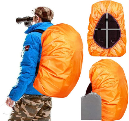 Waterproof Backpack Rain Cover – 12000mm Ultra-Waterproof Backpack Cover with Reflective Strip, Anti-Slip Buckle Strap & Heavy-Duty Multi-Layer Protection for Hiking, Camping, Travel & Outdoor Adventures