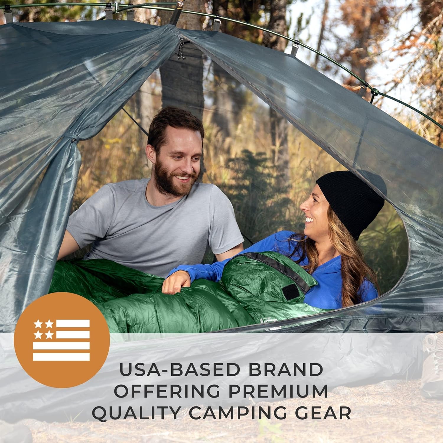 Katahdin 15°F Ultralight Down Sleeping Bag – 4 Season Water-Resistant Mummy Sleeping Bag with 625 Fill Power Insulation for Backpacking, Hiking, Camping & Cold Weather Adventures