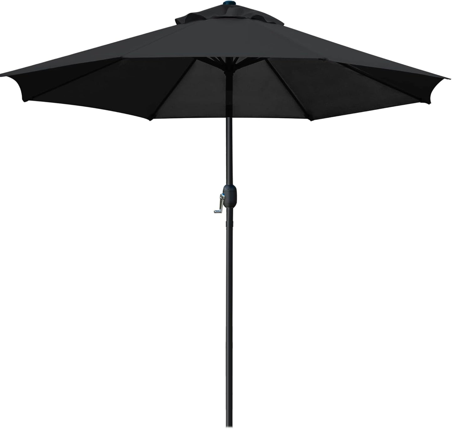 9FT Outdoor Patio Umbrella with 8 Durable Ribs – UV Resistant Market Table Umbrella for Backyard, Deck, Garden & Pool 