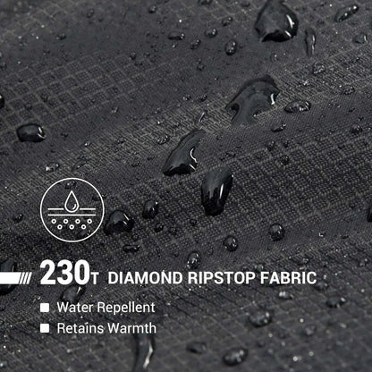 XL Cotton Flannel Sleeping Bag for Adults – Oversized Weatherproof 3-Season Camping Sleeping Bag with Hood, Warm Soft Flannel Interior for Camping, Hiking, Backpacking & Outdoor Adventures