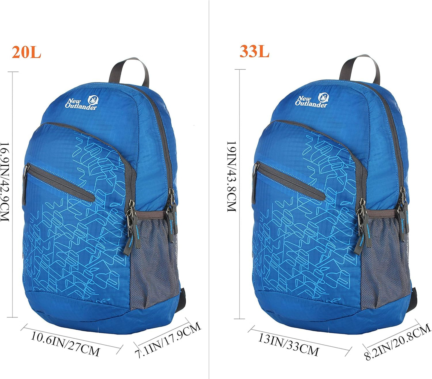 Packable Lightweight Travel Hiking Backpack – Foldable Waterproof Daypack for Camping, Hiking, Travel, Beach Trips, Outdoor Adventures & Everyday Carry