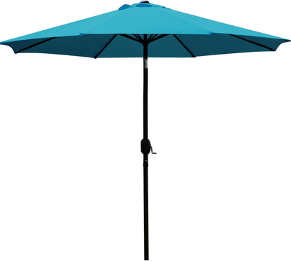 9FT Outdoor Patio Umbrella with 8 Durable Ribs – UV Resistant Market Table Umbrella for Backyard, Deck, Garden & Pool 