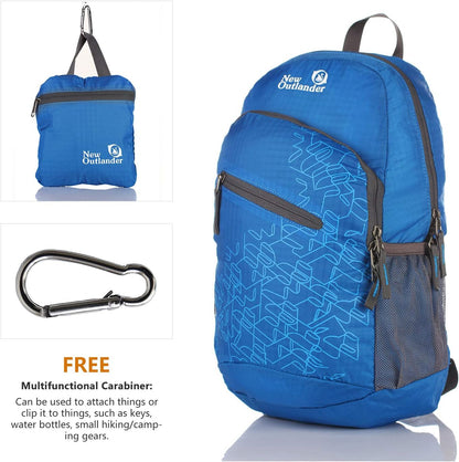 Packable Lightweight Travel Hiking Backpack – Foldable Waterproof Daypack for Camping, Hiking, Travel, Beach Trips, Outdoor Adventures & Everyday Carry