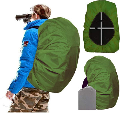 Waterproof Backpack Rain Cover – 12000mm Ultra-Waterproof Backpack Cover with Reflective Strip, Anti-Slip Buckle Strap & Heavy-Duty Multi-Layer Protection for Hiking, Camping, Travel & Outdoor Adventures