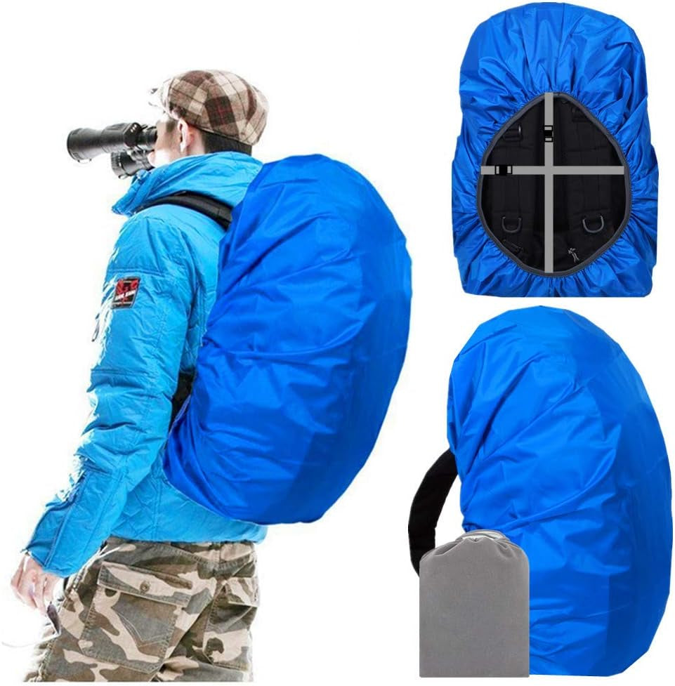 Waterproof Backpack Rain Cover – 12000mm Ultra-Waterproof Backpack Cover with Reflective Strip, Anti-Slip Buckle Strap & Heavy-Duty Multi-Layer Protection for Hiking, Camping, Travel & Outdoor Adventures
