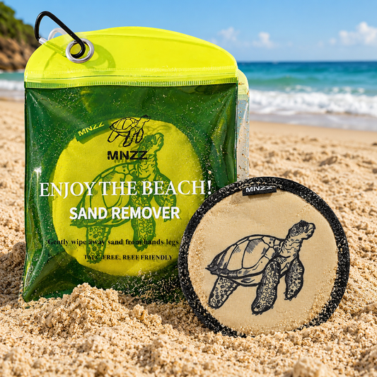 Sand Remover Bag for Beach – Talc-Free Sand Eraser Wipe Mitt for Kids & Adults, Reusable Beach Sand Removal Bag, Family Vacation Essential, Travel Accessory for Beach, Camping, Cruises & Summer Trips