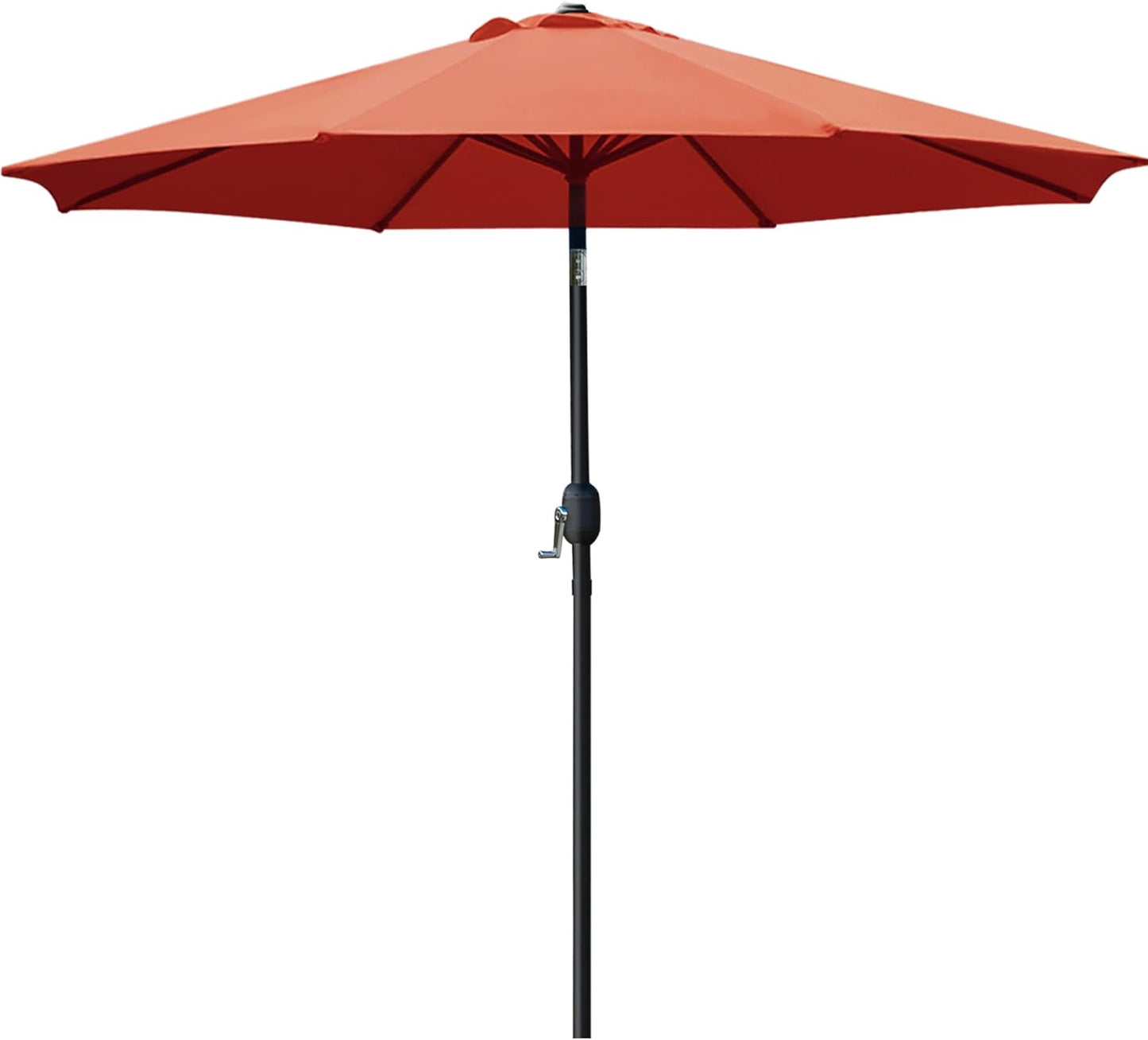 9FT Outdoor Patio Umbrella with 8 Durable Ribs – UV Resistant Market Table Umbrella for Backyard, Deck, Garden & Pool 