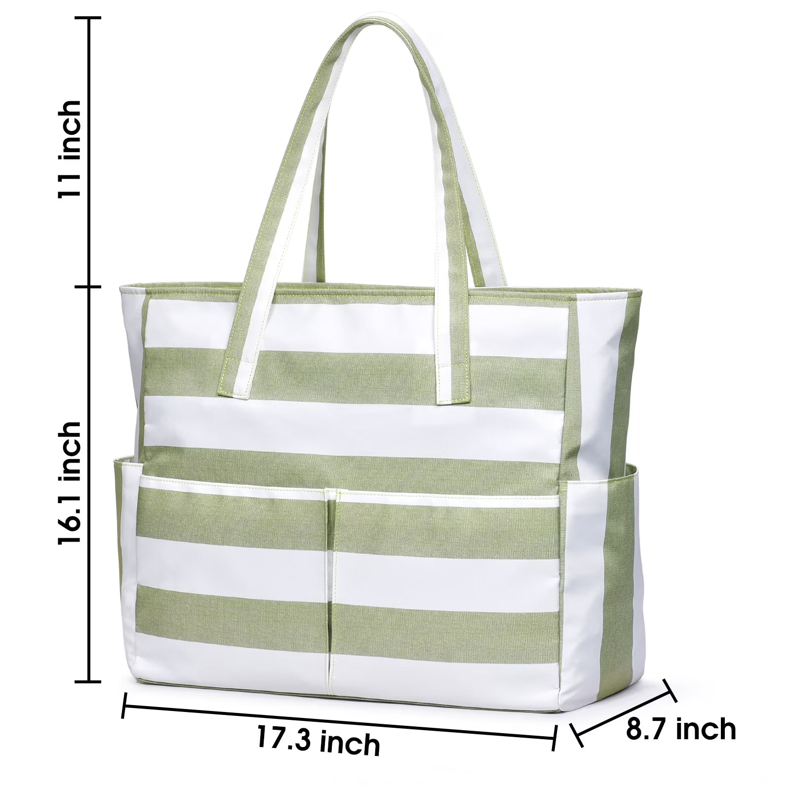 Large Waterproof Beach Tote Bag for Women – Sandproof Beach Bag with Wet Pocket, Zip-Top Swim & Pool Tote, Spacious Travel Carryall for Beach, Vacation, Camping & Summer Essentials