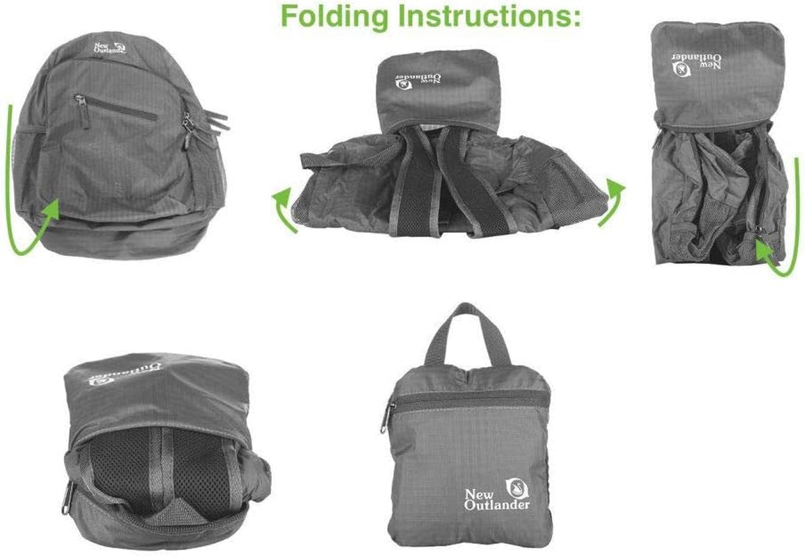 Packable Lightweight Travel Hiking Backpack – Foldable Waterproof Daypack for Camping, Hiking, Travel, Beach Trips, Outdoor Adventures & Everyday Carry