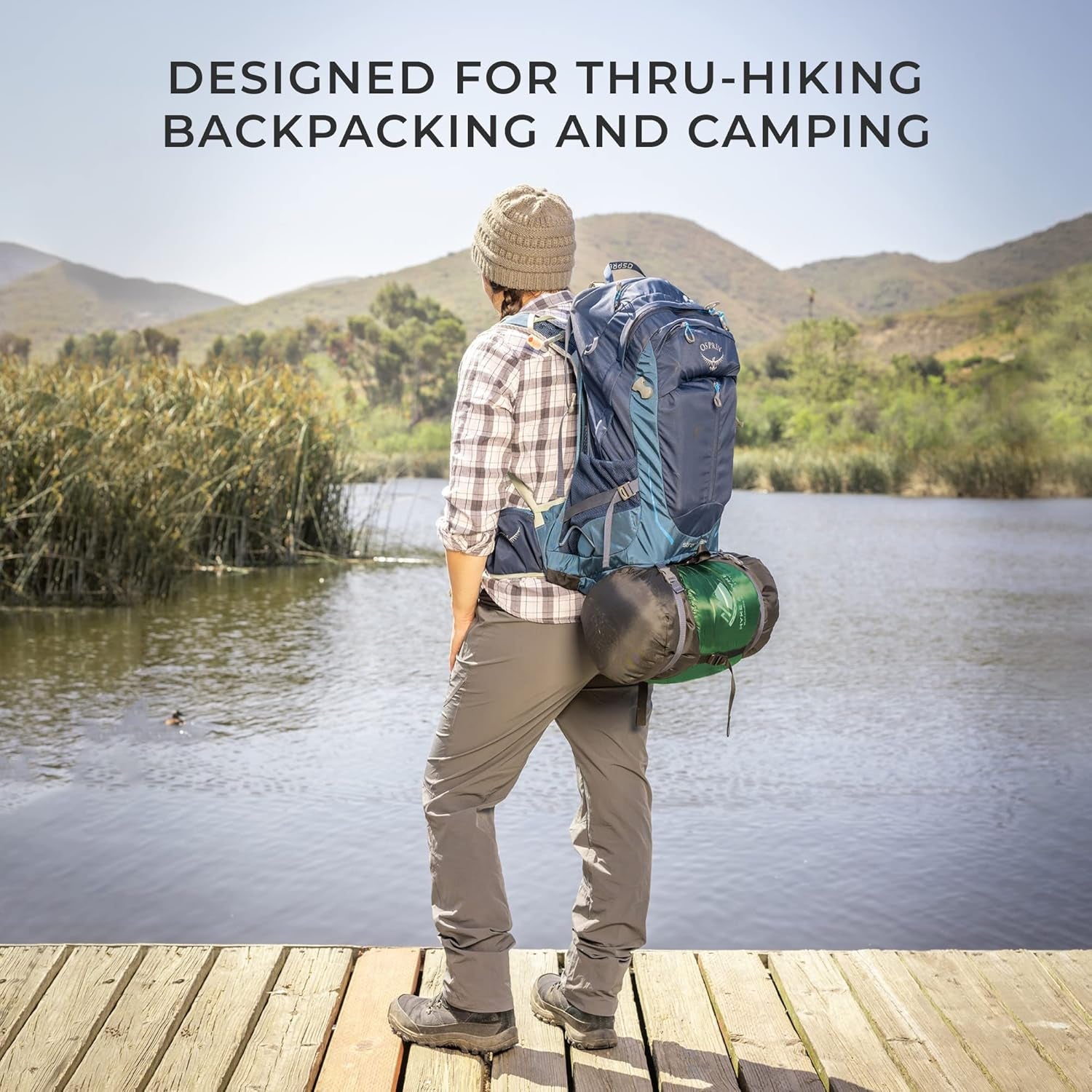Katahdin 15°F Ultralight Down Sleeping Bag – 4 Season Water-Resistant Mummy Sleeping Bag with 625 Fill Power Insulation for Backpacking, Hiking, Camping & Cold Weather Adventures