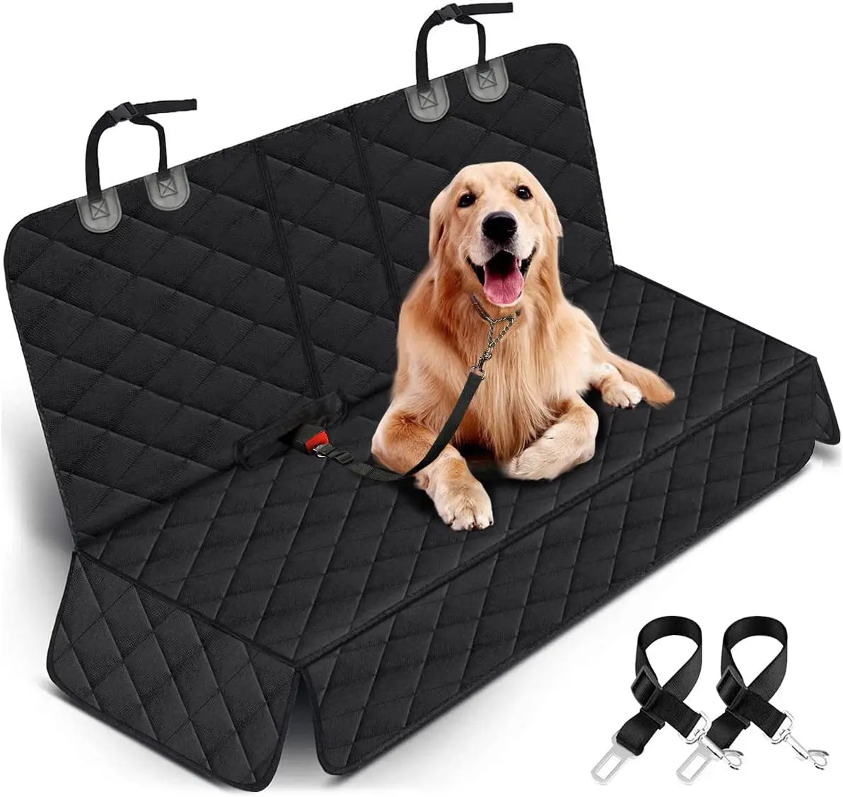 Waterproof Dog Car Seat Cover – Non-Slip Back Seat Protector for Cars, Trucks & SUVs with Armrest Access
