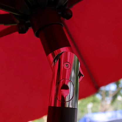 9FT Outdoor Patio Umbrella with 8 Durable Ribs – UV Resistant Market Table Umbrella for Backyard, Deck, Garden & Pool 