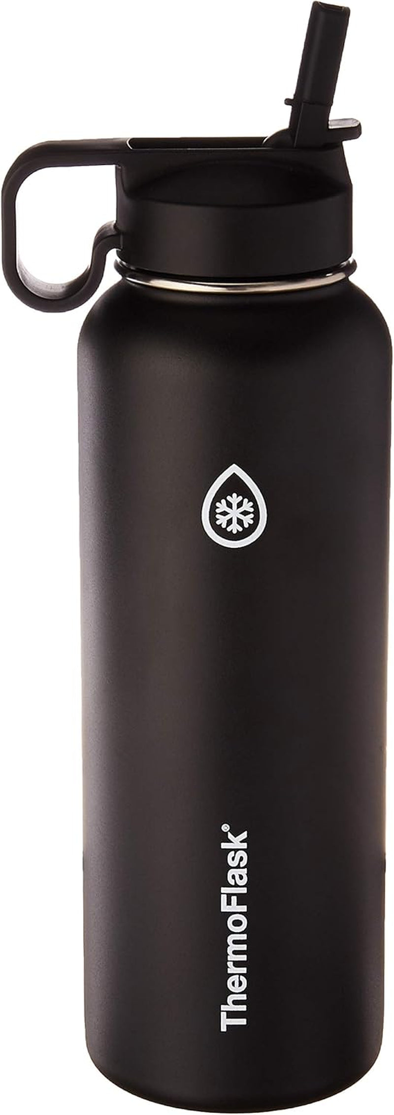 18oz Vacuum Insulated Stainless Steel Water Bottle – Double Wall Reusable Metal Bottle with Leakproof Straw & Chug Lids, Keeps Drinks Cold for 24 Hours & Hot for 12 Hours, Sports & Travel Water Bottle (White)