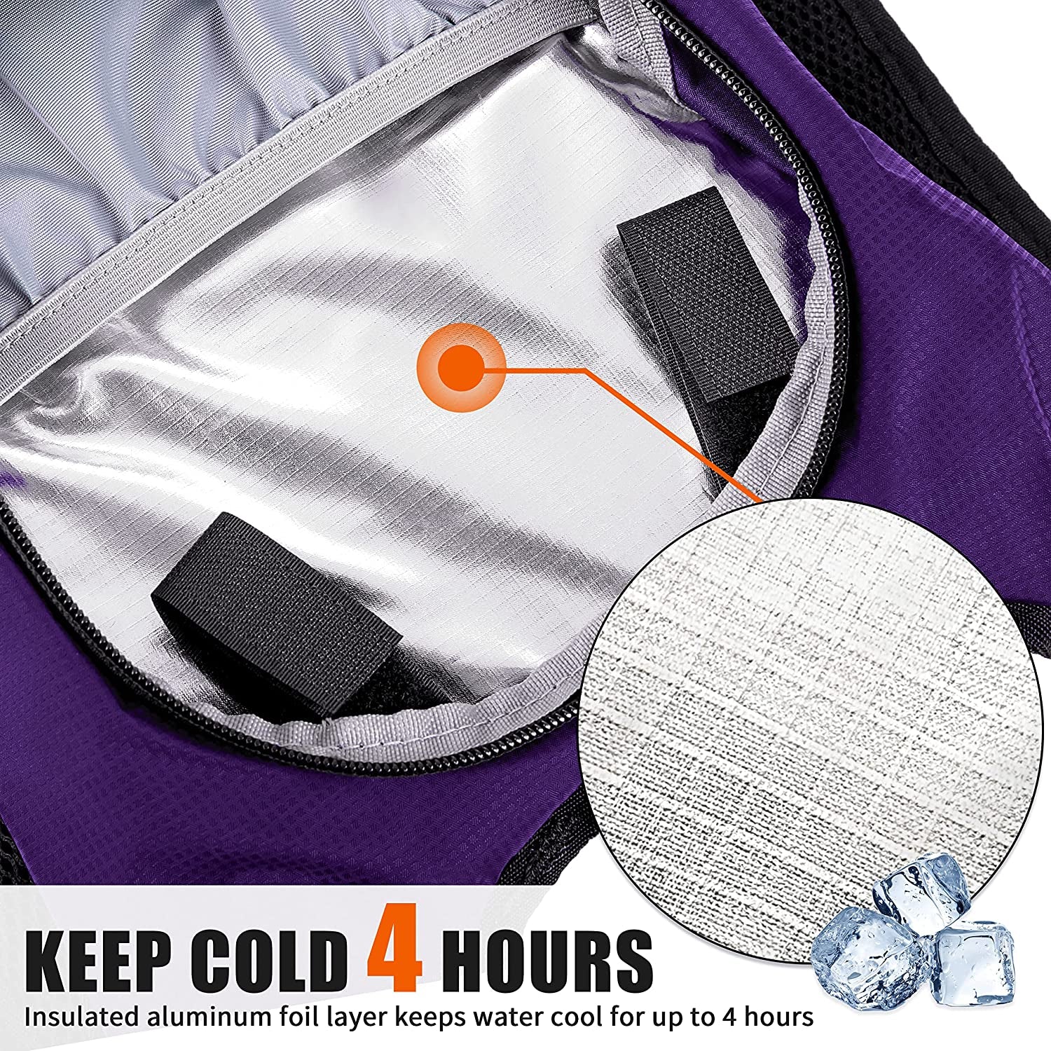 Hydration Pack Backpack with 2L Water Bladder – Lightweight Hydration Backpack for Running, Hiking, Cycling, Biking, Festivals, Raves, Camping & Outdoor Adventures, Leakproof Hydration System for Men & Women