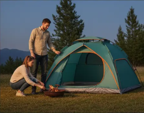 2-3 Person Pop-Up Camping Tent – Waterproof Lightweight Tent for Camping, Hiking, Backpacking, Festivals & Outdoor Adventures, Quick Setup Family Tent Sumatime