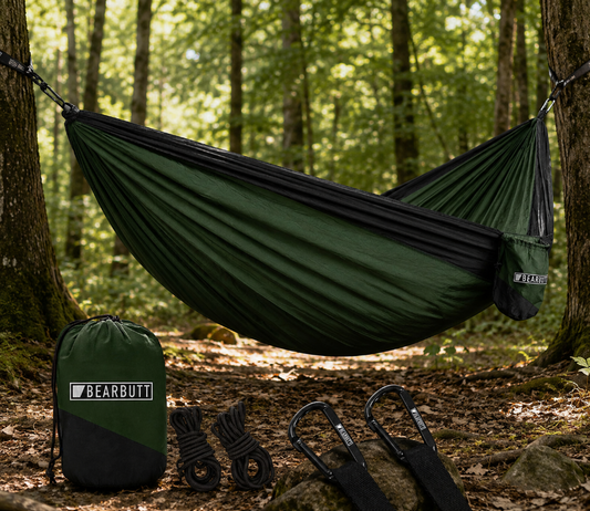 Bear Butt Double Camping Hammock – Lightweight Portable 2 Person Hammock for Camping, Hiking, Backpacking & Travel Sumatime