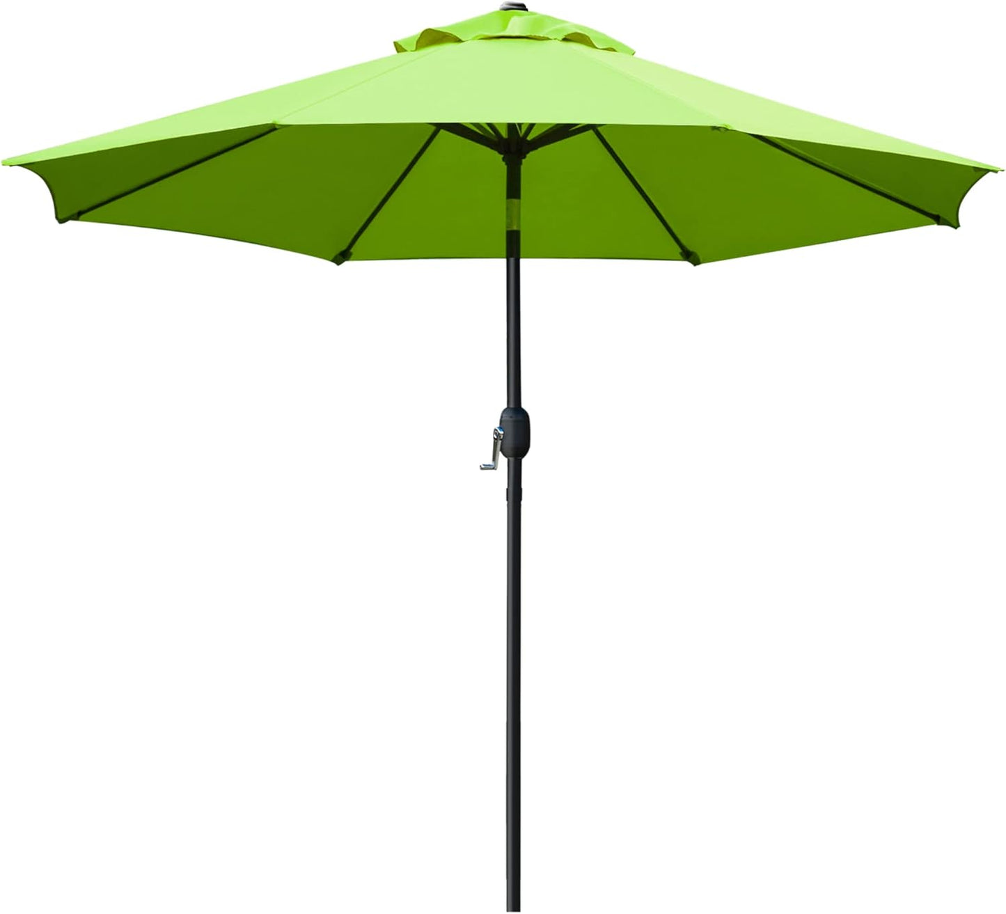 9FT Outdoor Patio Umbrella with 8 Durable Ribs – UV Resistant Market Table Umbrella for Backyard, Deck, Garden & Pool 