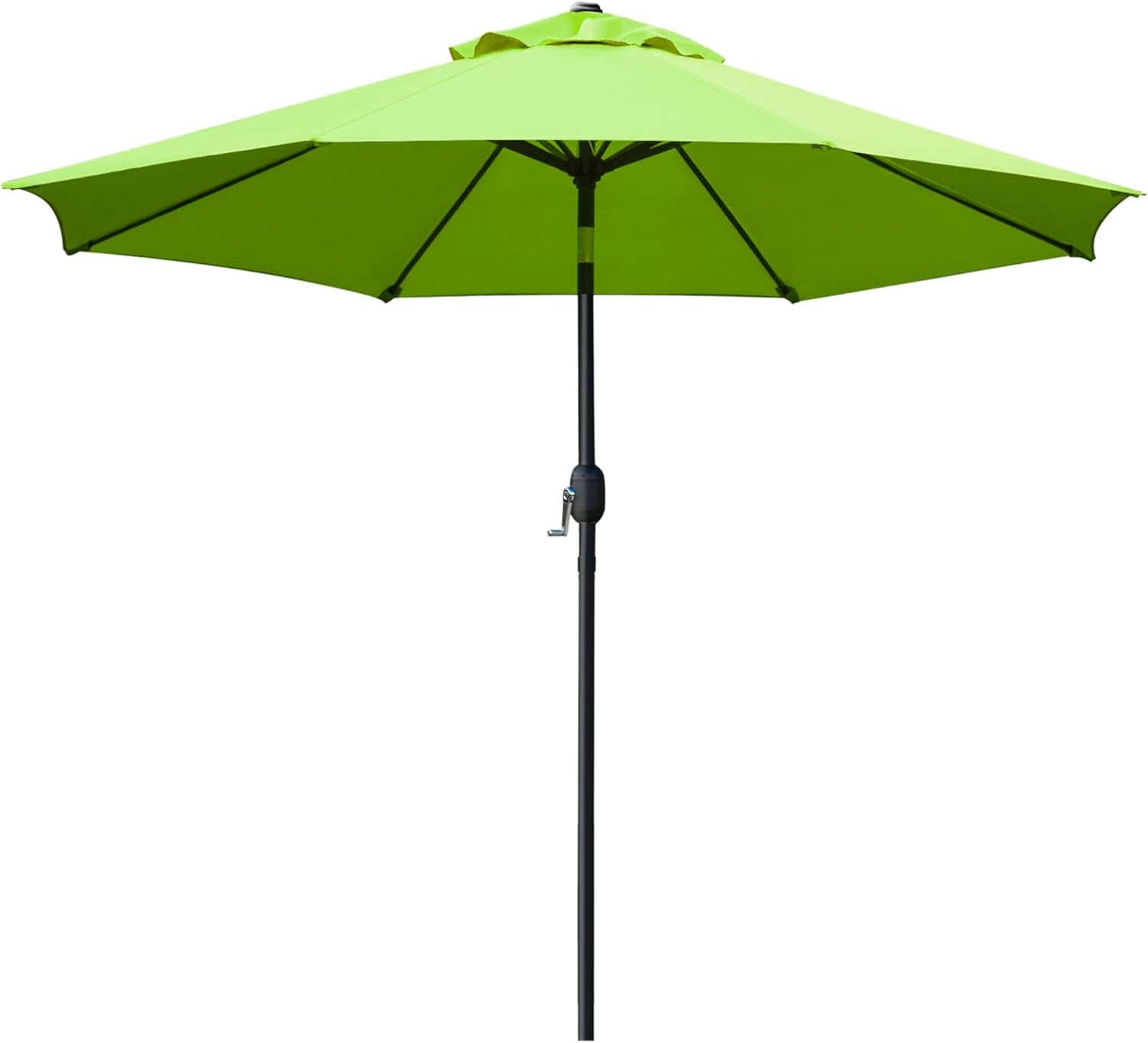 9FT Outdoor Patio Umbrella with 8 Durable Ribs – UV Resistant Market Table Umbrella for Backyard, Deck, Garden & Pool 