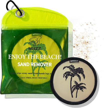 Sand Remover Bag for Beach – Talc-Free Sand Eraser Wipe Mitt for Kids & Adults, Reusable Beach Sand Removal Bag, Family Vacation Essential, Travel Accessory for Beach, Camping, Cruises & Summer Trips