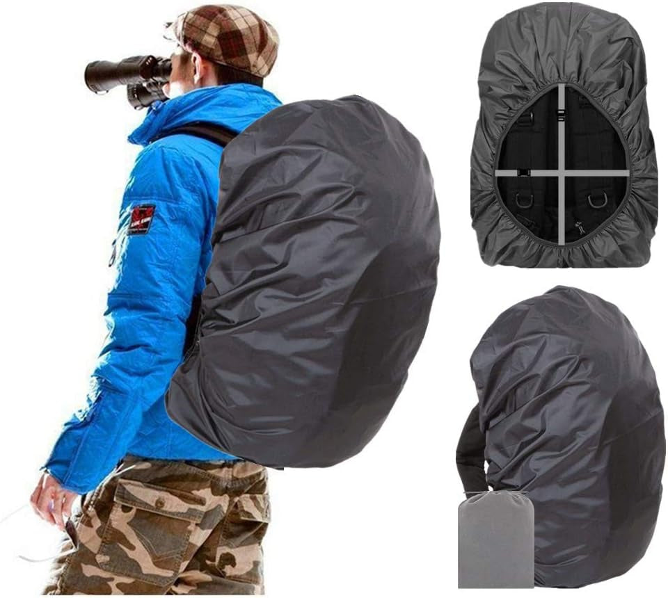 Waterproof Backpack Rain Cover – 12000mm Ultra-Waterproof Backpack Cover with Reflective Strip, Anti-Slip Buckle Strap & Heavy-Duty Multi-Layer Protection for Hiking, Camping, Travel & Outdoor Adventures