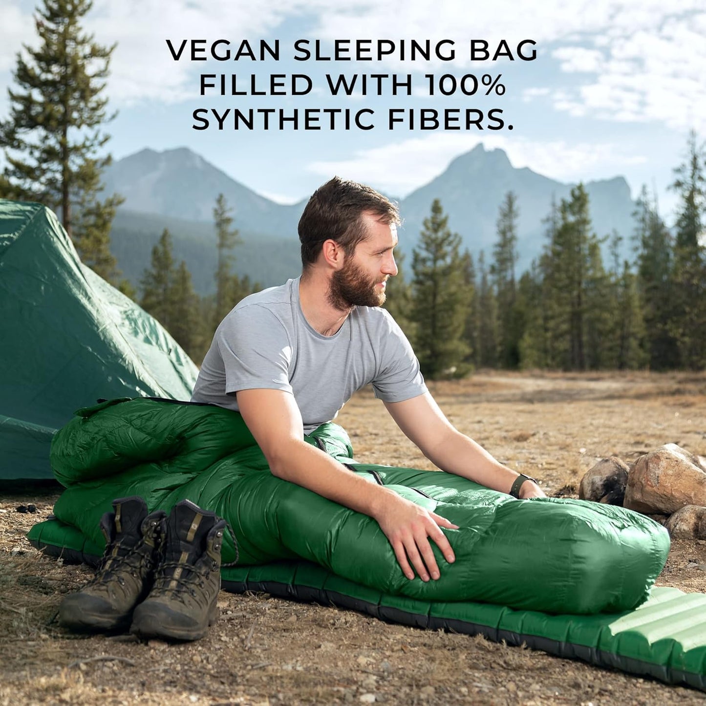 Katahdin 15°F Ultralight Down Sleeping Bag – 4 Season Water-Resistant Mummy Sleeping Bag with 625 Fill Power Insulation for Backpacking, Hiking, Camping & Cold Weather Adventures