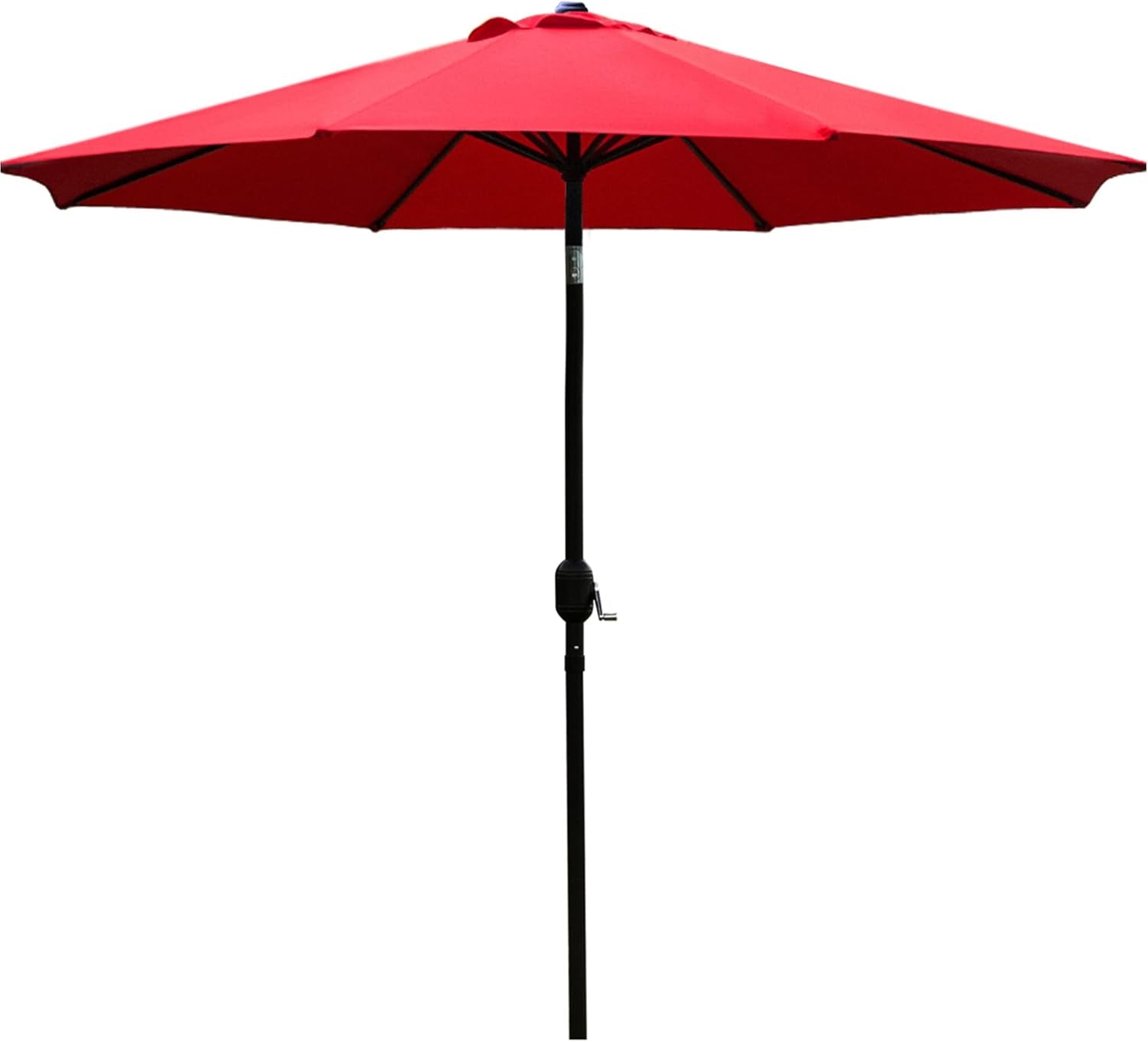 9FT Outdoor Patio Umbrella with 8 Durable Ribs – UV Resistant Market Table Umbrella for Backyard, Deck, Garden & Pool 