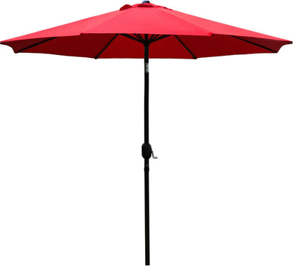 9FT Outdoor Patio Umbrella with 8 Durable Ribs – UV Resistant Market Table Umbrella for Backyard, Deck, Garden & Pool 